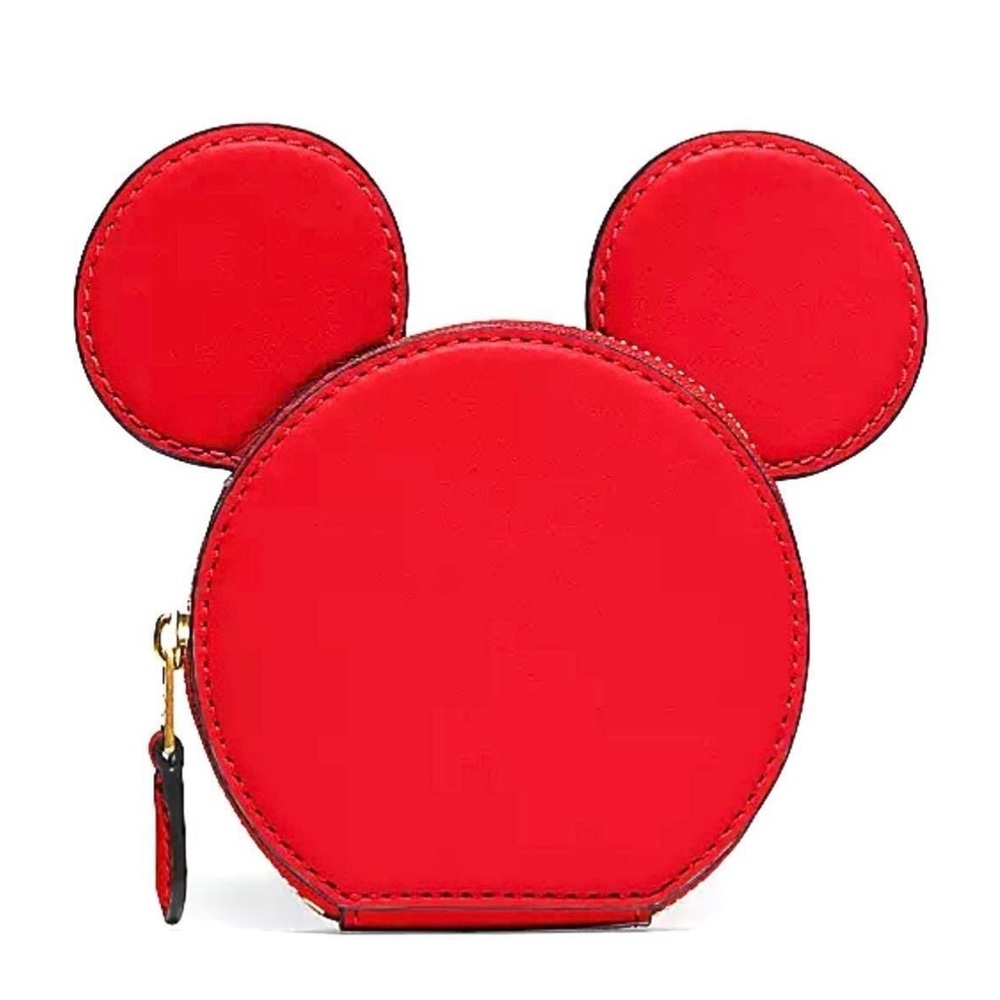 Coach Keith Haring Disney X Coach Mickey Mouse Coin Case- Electric Red